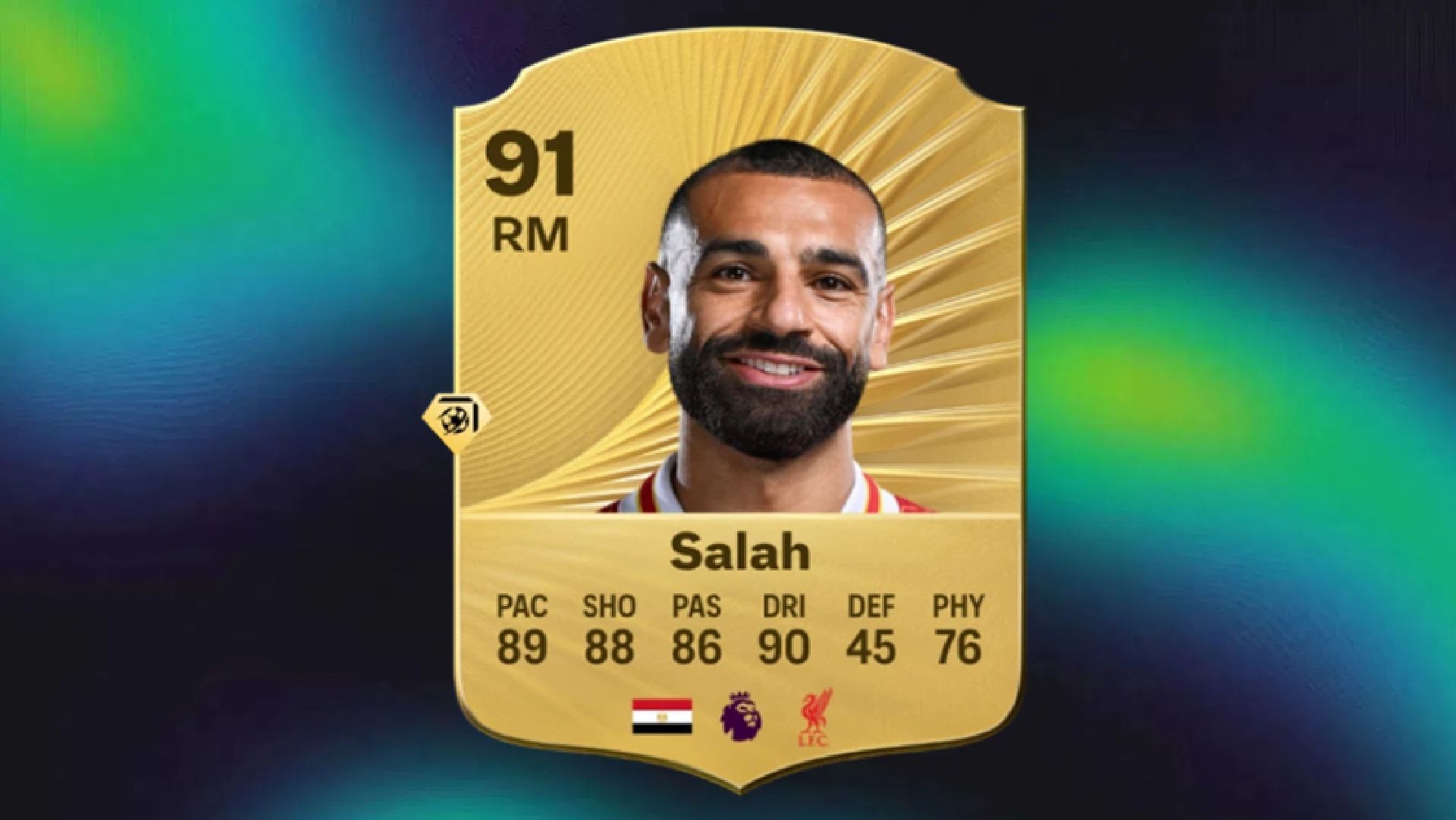 Mohamed Salah is among the highest-rated male footballers in EA FC 26 (Image via EA Sports)