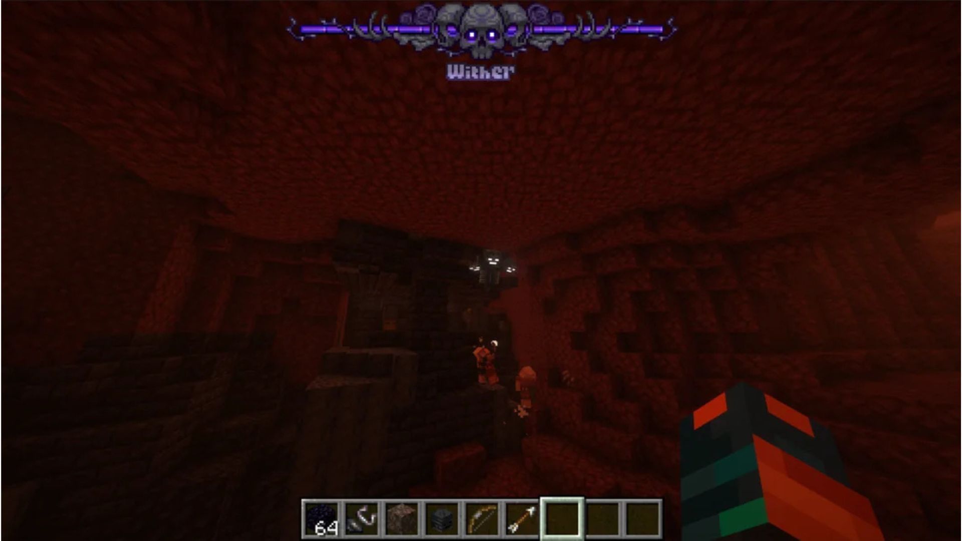 A Minecraft player shows redesigned health bars for mob bosses (Image via Reddit/ /Mojang Studios)