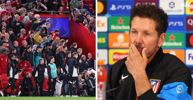 Liverpool fan who got into altercation with Diego Simeone asks hilarious 5-word question after Van Dijk’s late winner vs Atletico