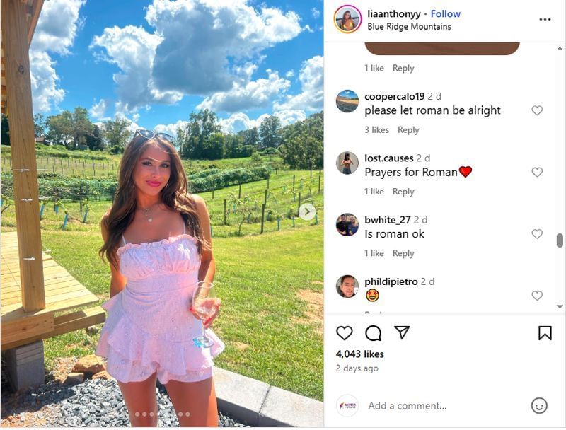 Fan reactions to Lia Anthony&#039;s Instagram post