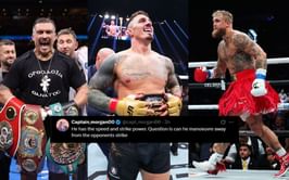 "Imagine him knocking out Usyk," "Why didn't Jake call him out tho?" - Fans react to Tom Aspinall’s father pushing boxing over MMA for bigger pay