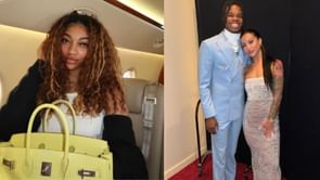 Angel Reese showing off sternum tattoo draws 2-word reaction from Travis Hunter's wife Leanna