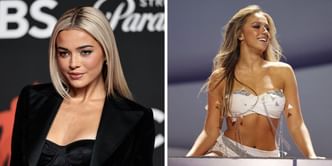 Olivia Dunne gets stunned by Tate McRae's bold show stopping performance at VMAs