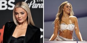 Olivia Dunne gets stunned by Tate McRae's bold show stopping performance at VMAs
