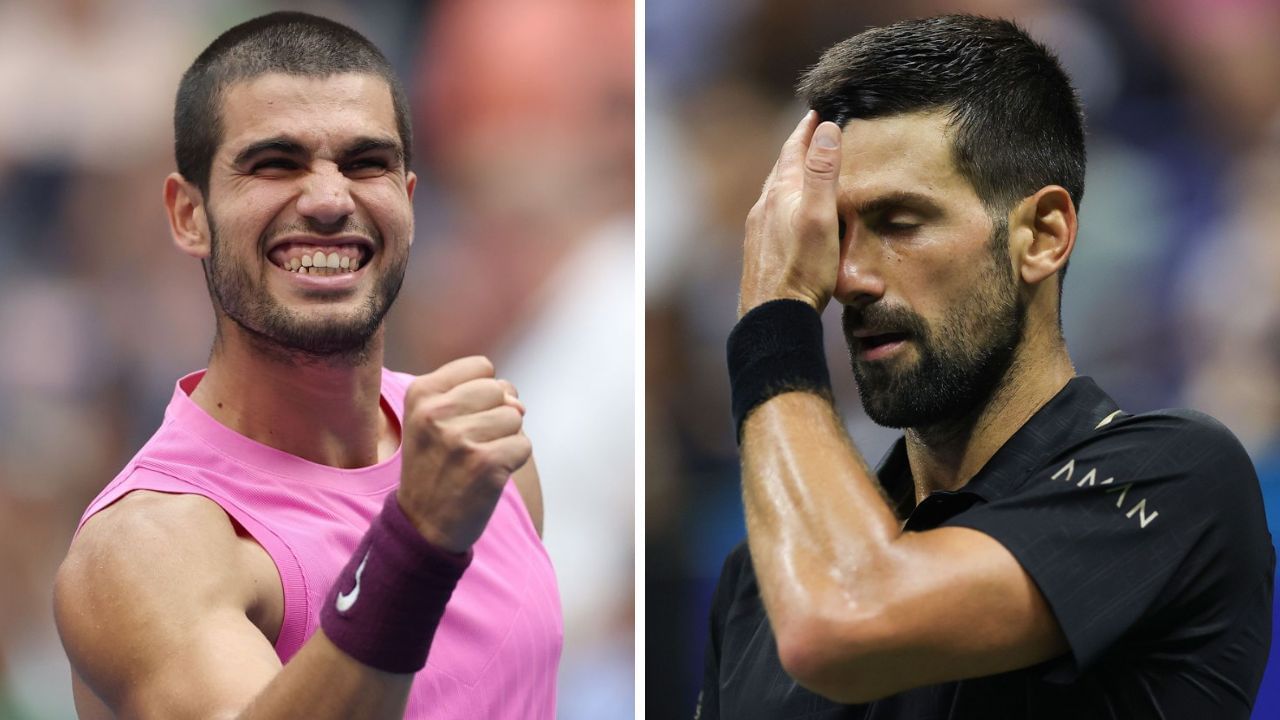 Novak Djokovic retirement US Open Carlos Alcaraz