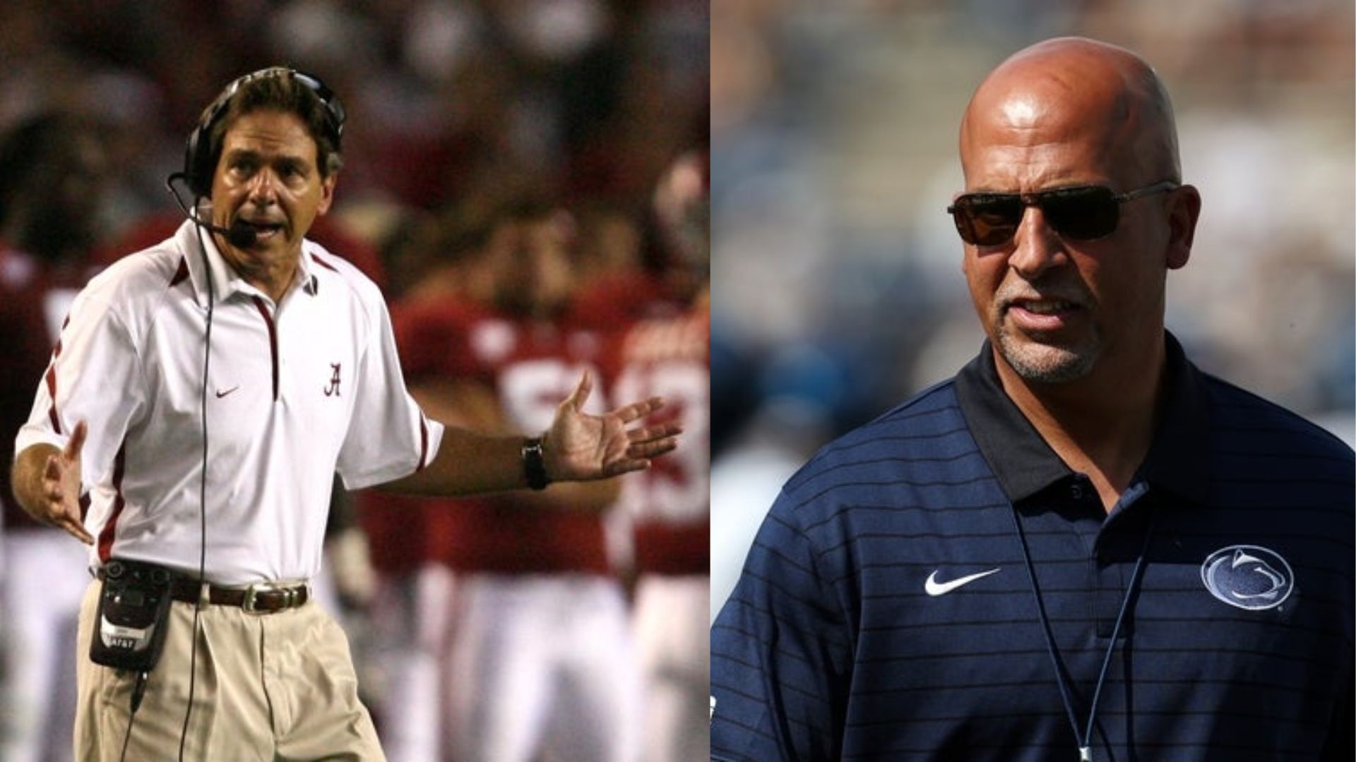 Nick Saban (left) and Penn State coach James Franklin (right) (Image Source: IMAGN)