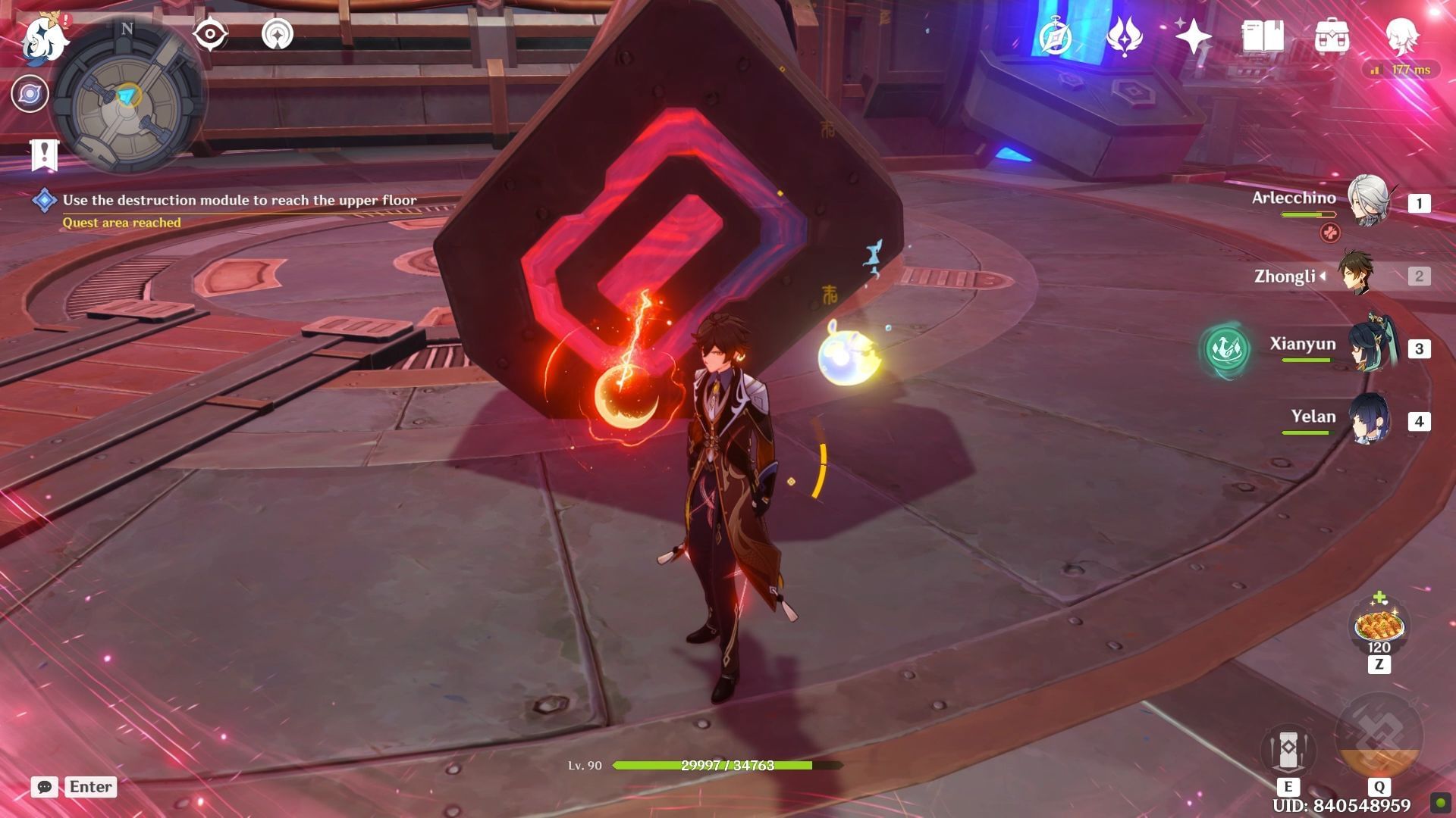 Use the hammer to create a path (Image via HoYoverse)