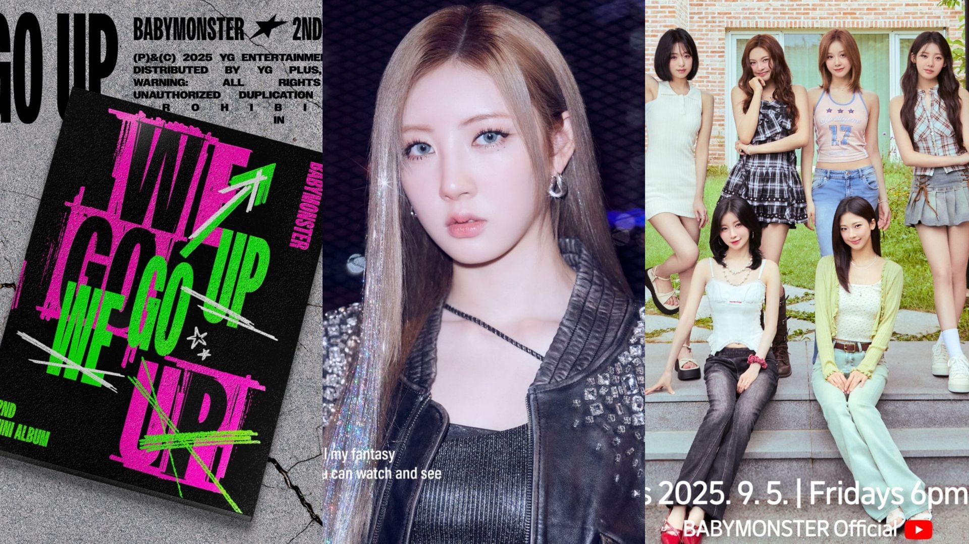 BABYMONSTER confirm WE GO UP comeback without Rami (Images via X/@YGBABYMONSTER_)