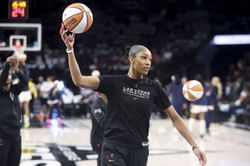 "This is why A'ja Wilson stinking it up": Fans react as Bam Adebayo shows up at Gainbridge Fieldhouse for Aces vs. Fever Game 3