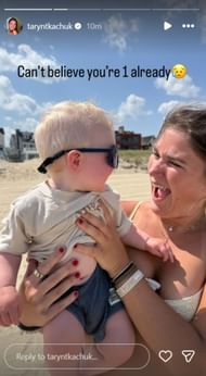 Brady Tkachuk's sister Taryn Tkachuk IG story - Credit @ taryntkachuk