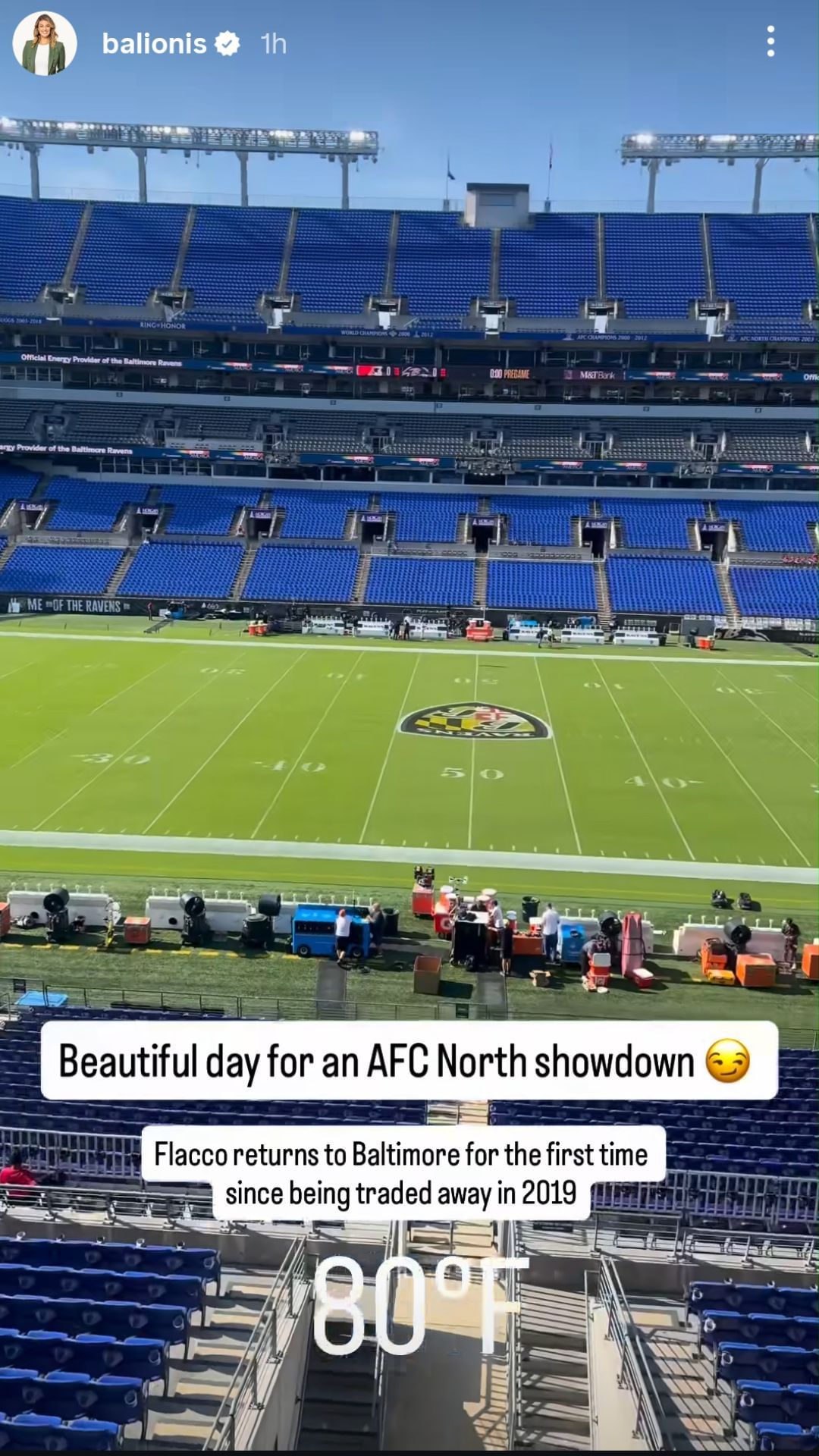Screenshot of Amanda Balionis&#039; Instagram story - Source- @balionis on Instagram