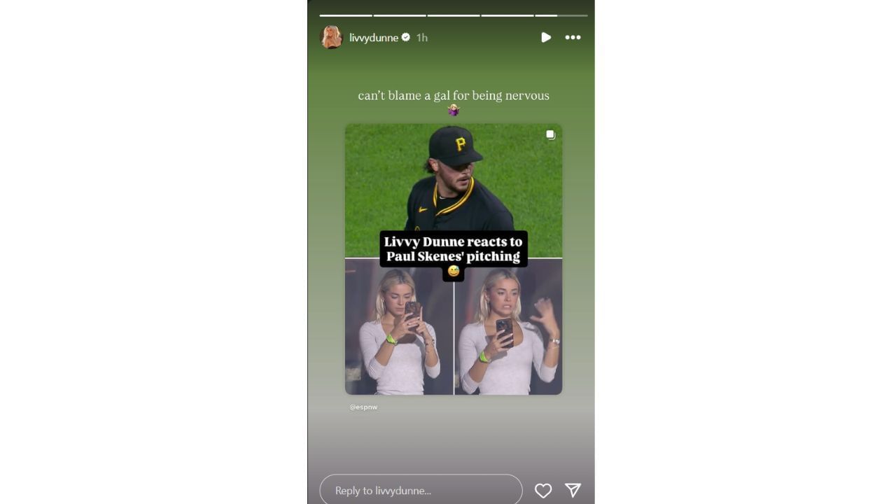 Olivia Dunne&#039;s Instagram story