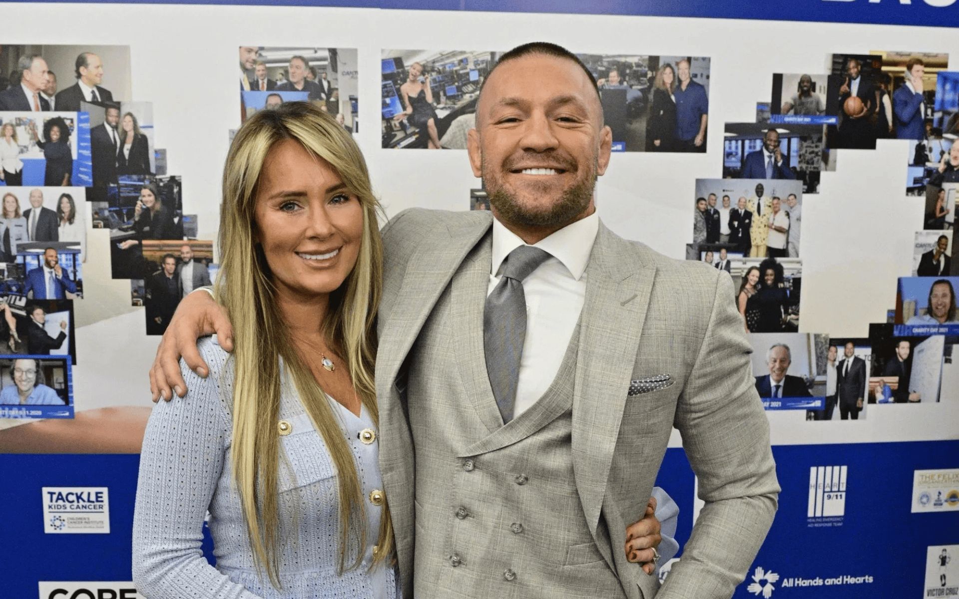Dee Devlin with Conor McGregor at an event. [Image courtesy: Getty]