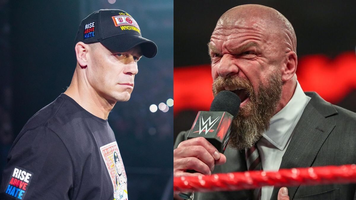 John Cena (left), Triple H (right) [Images via WWE.com]