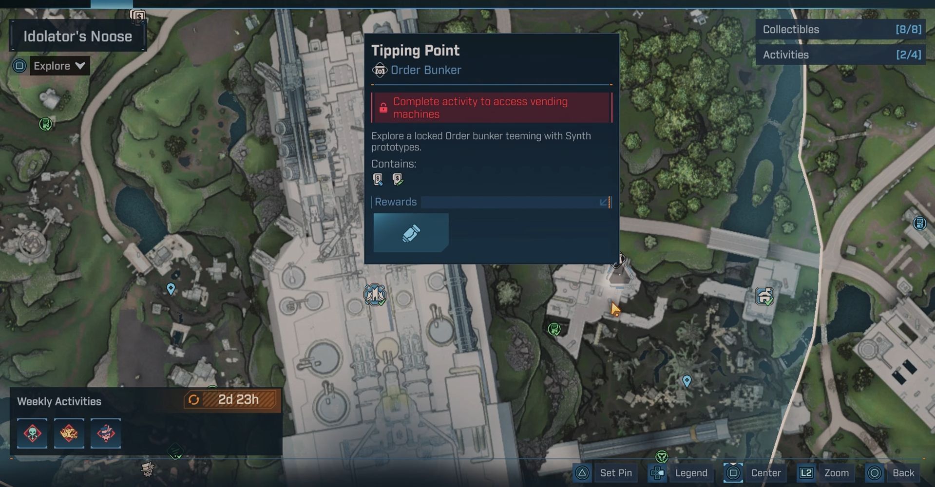 Look for the Bunker at Idolator&#039;s Noose (Image via 2k | YouTube/100% Guides)