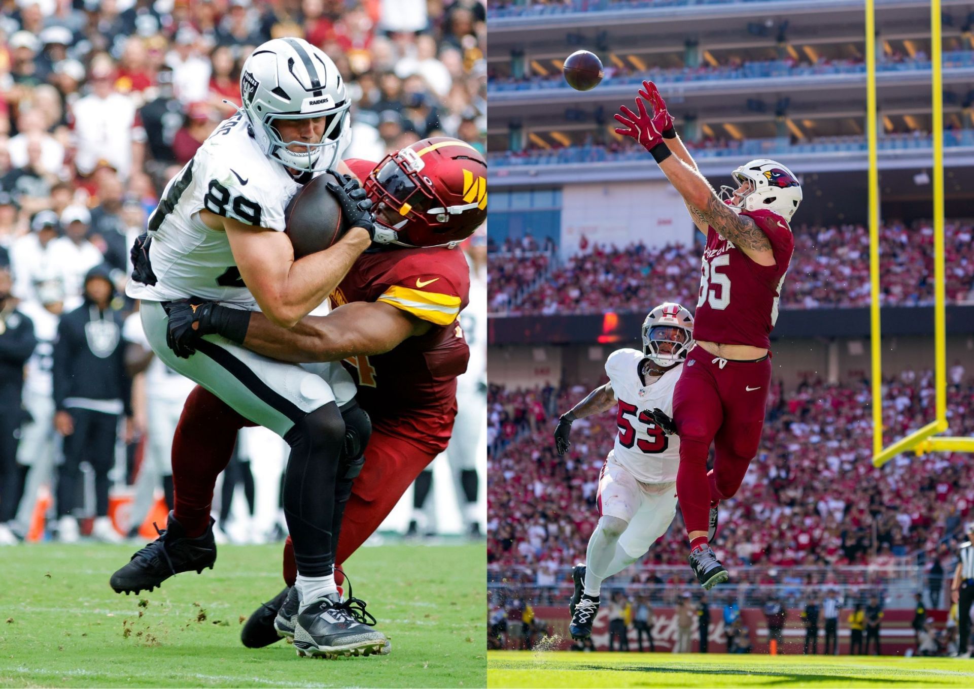 Week 4 Fantasy Football TE Rankings and Picks feat. Brock Bowers, Trey McBride, and more