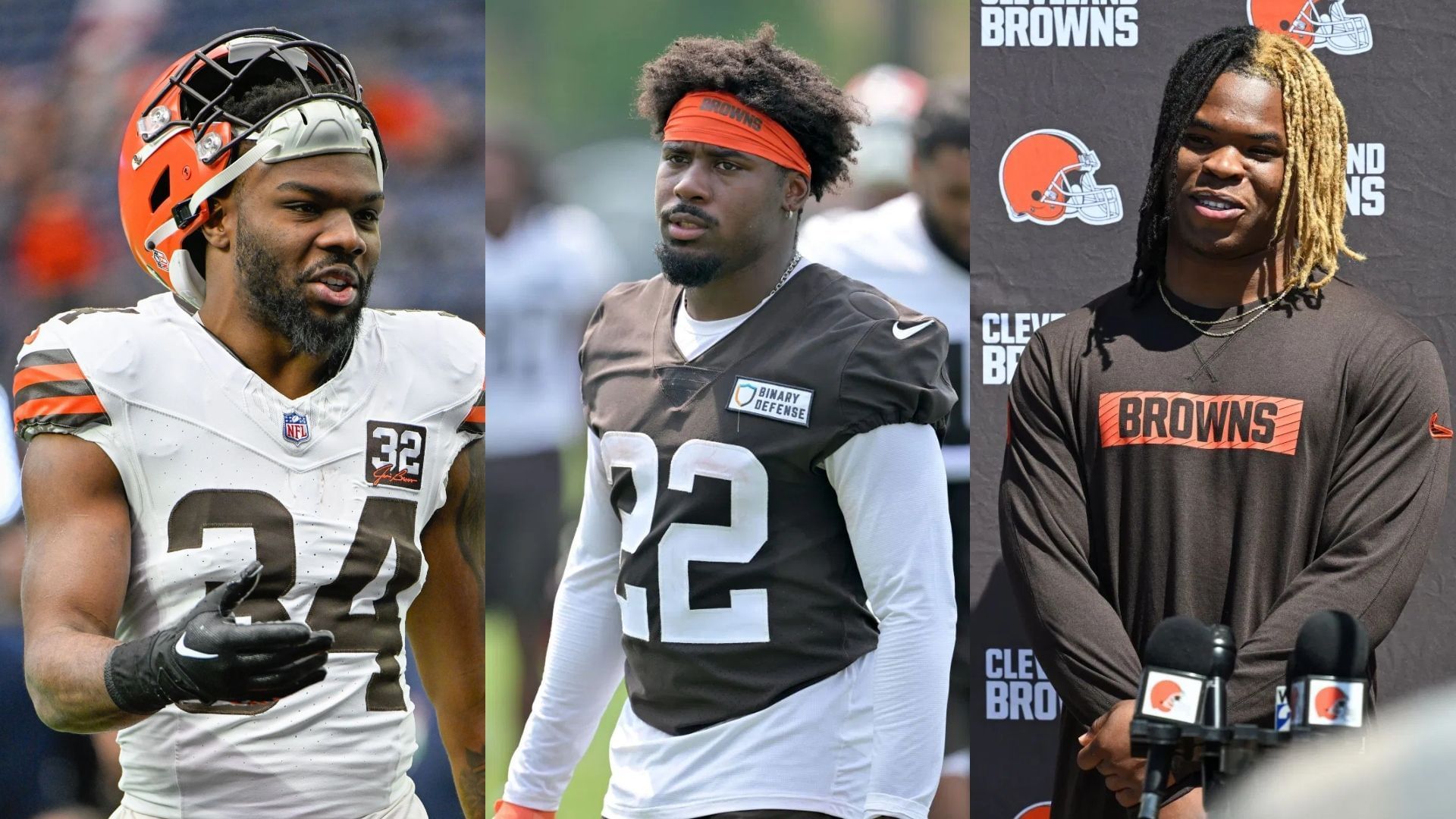 Quinshon Judkins or Dylan Sampson or Jerome Ford: Which Browns RB should I start vs. Ravens in Week 2? - via Getty/CMS