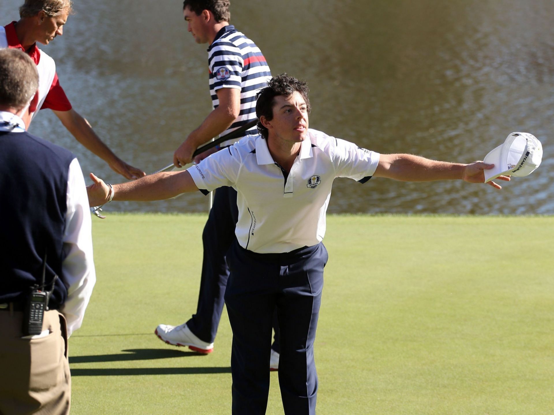 Rory McIlroy beat Keegan Bradley in Ryder Cup 2012 singles (Image via Getty)