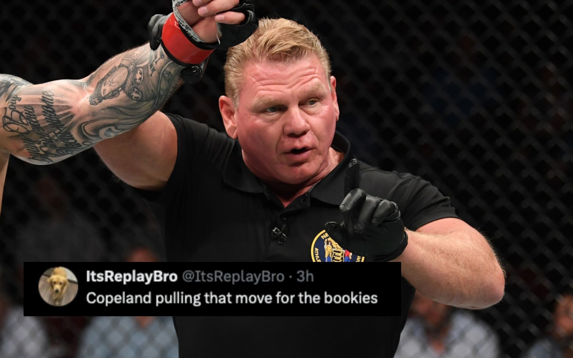 Fans go off on UFC referee Gary Copeland. [Image courtesy: Getty Images] 