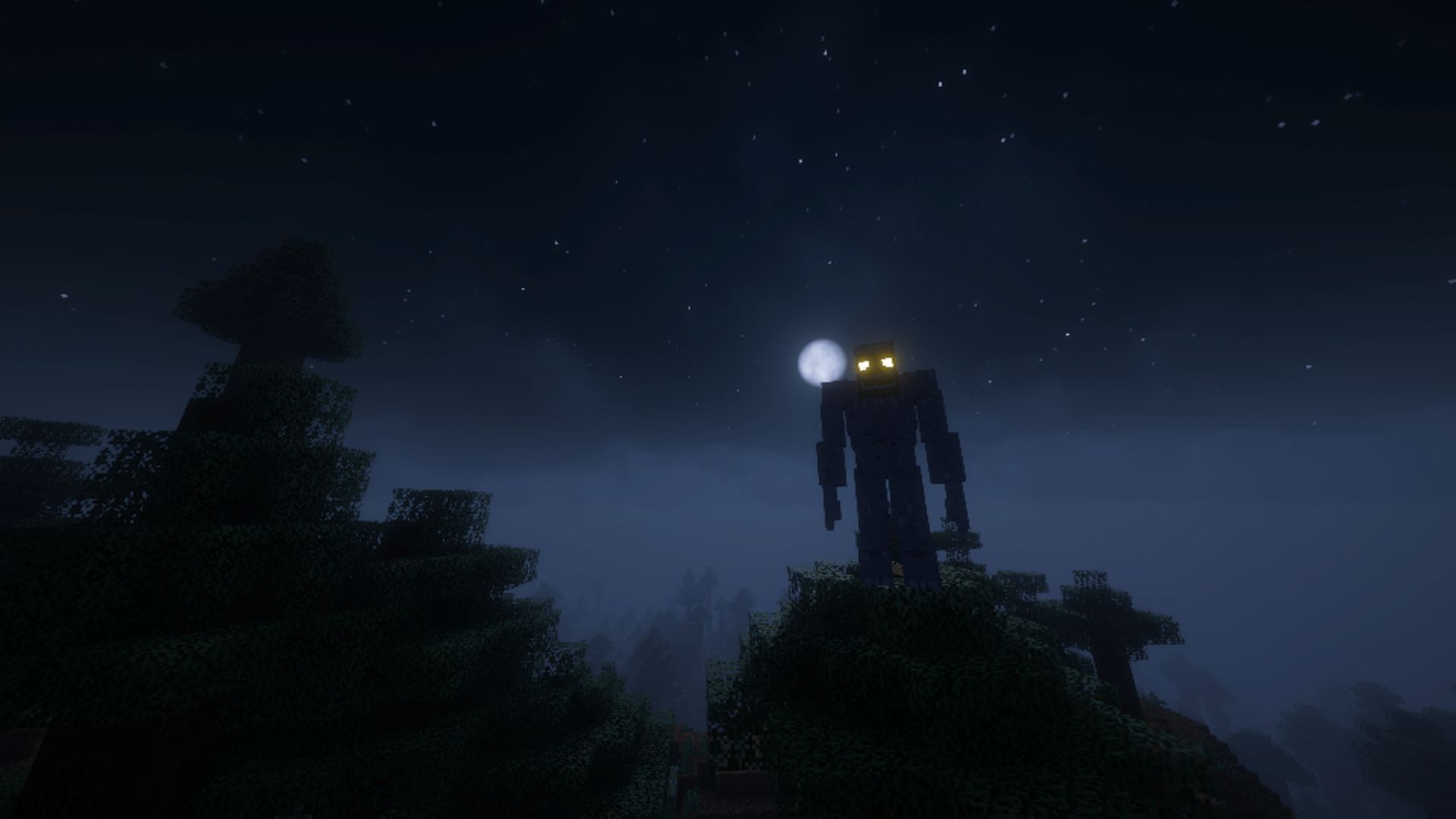 Horror Cryptid: Sasquatch mod adds a Bigfoot to Minecraft (Image via Modrinth/TortuDragon)