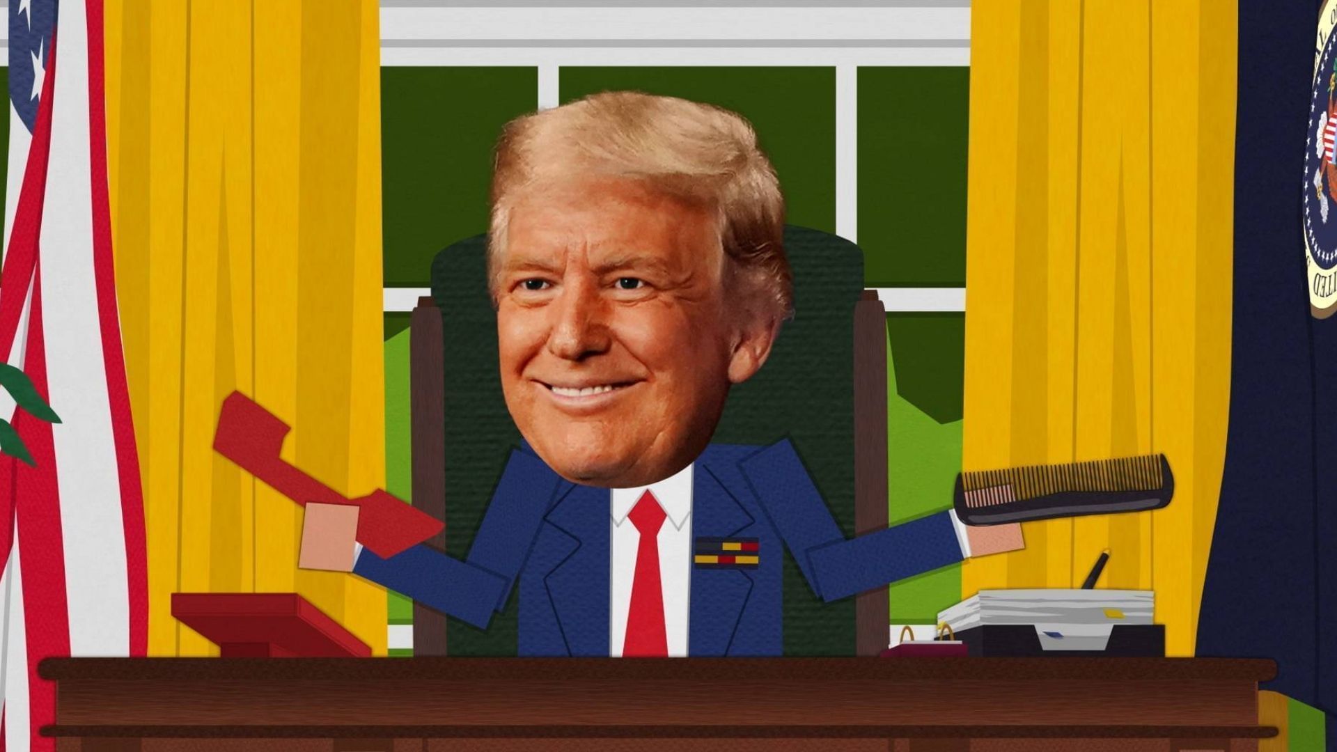 Donald Trump in South Park season 27 (Image via South Park Studios)
