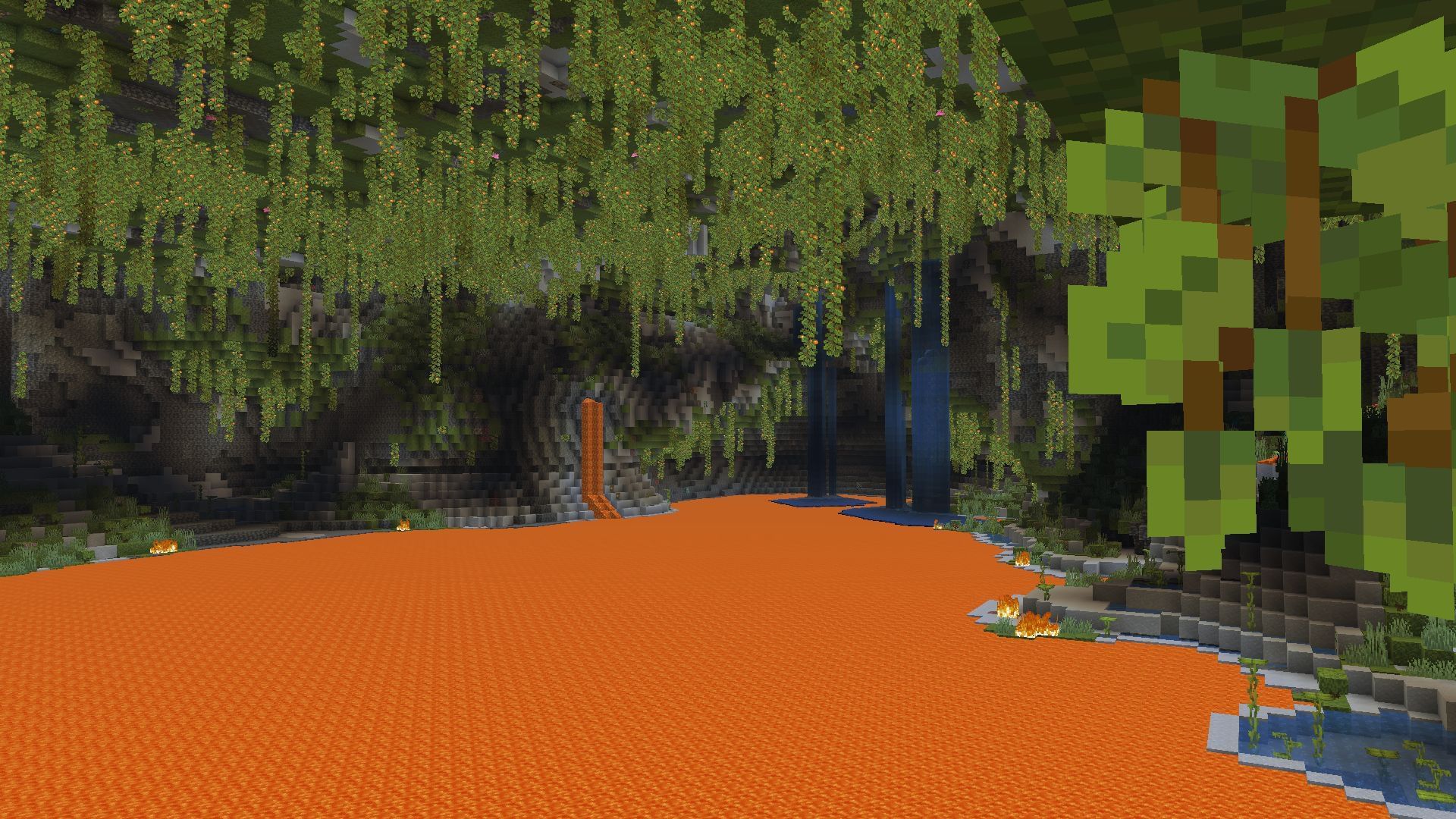 Lava lush cave (Image via Mojang)