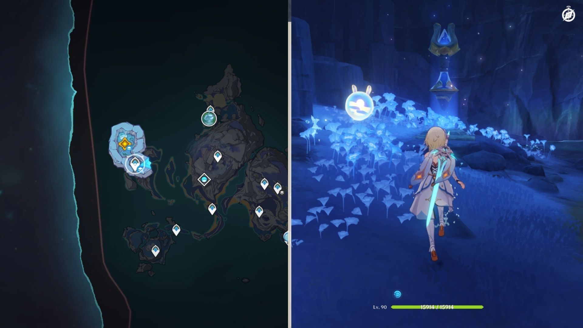 Silvermoon Hall teleport waypoint location (Image via HoYoverse)