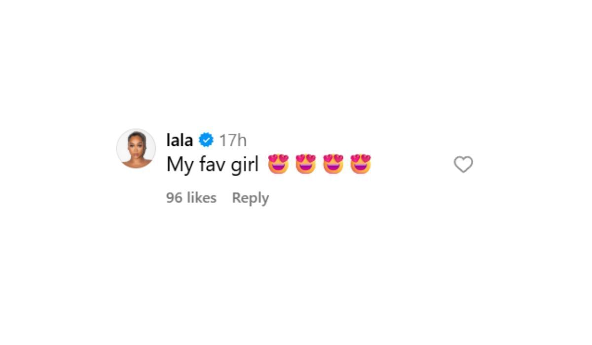 La La Anthony responds to Angel's post (Source: Angel/IG)