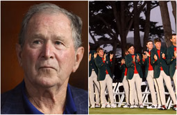 “The guy paid for the trophy” - Former President G.W. Bush jokes about the Walker Cup being named after his great grandfather