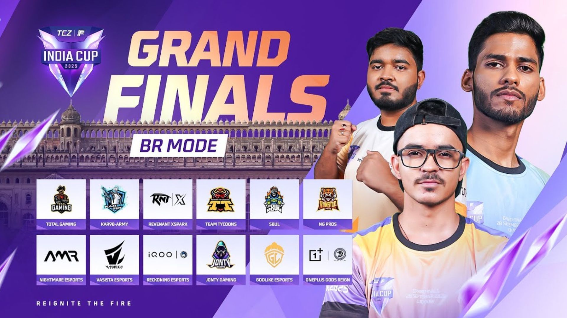FFMIC 2025 Grand Finals occurs on September 27 and 28 (Image via YouTube/Free Fire Max Esports India Official)