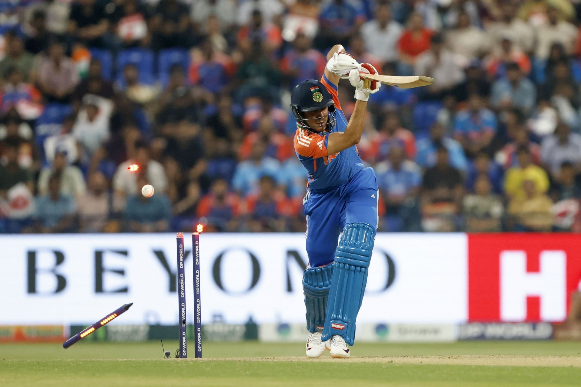 Sanju Samson walked out to bat when Shubman Gill was bowled in the second over. [P/C: Getty]