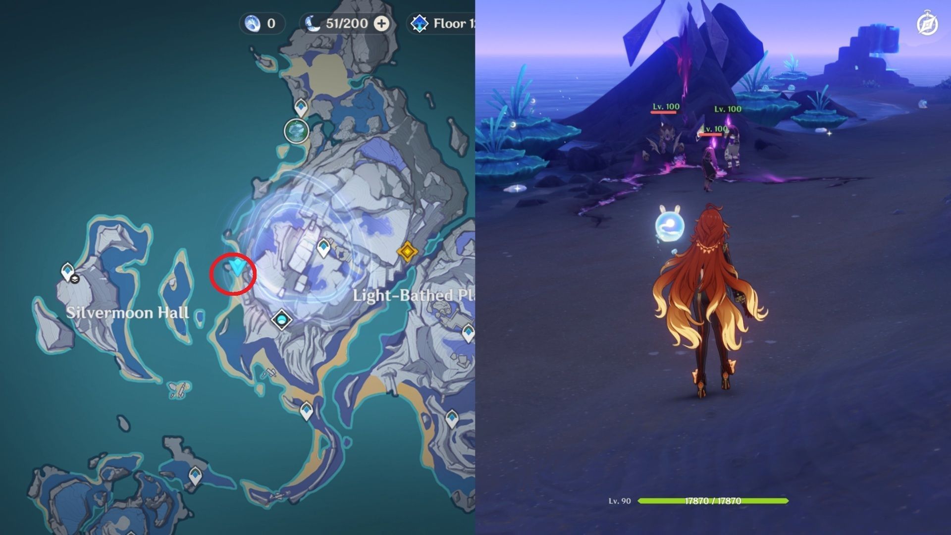 Tideseal Stone in Sanctum of the Oathkeeper (Image via HoYoverse)