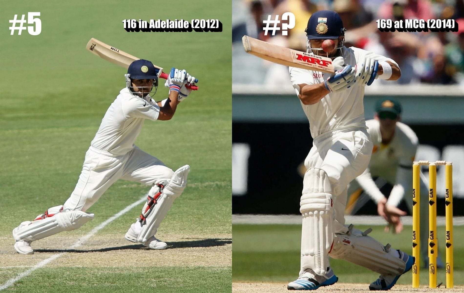 Ranking Virat Kohlis top 5 Test hundreds in Australia