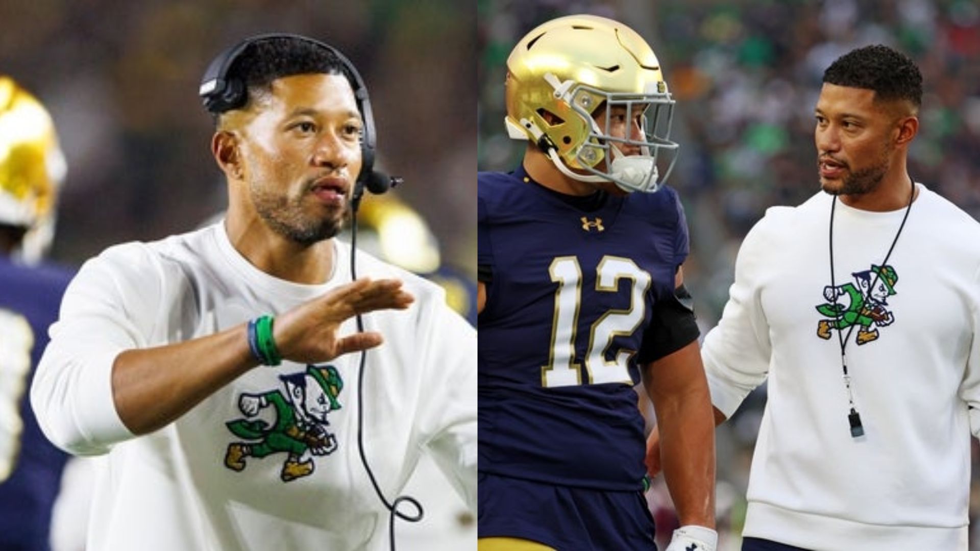 Notre Dame coach Marcus Freeman (Image Source: IMAGN)