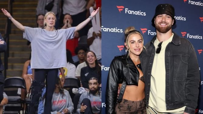 Fever star Sophie Cunningham stunned as Jake Ferguson’s fiancée Haley & her twin Hanna pull off wild grab during sea adventures