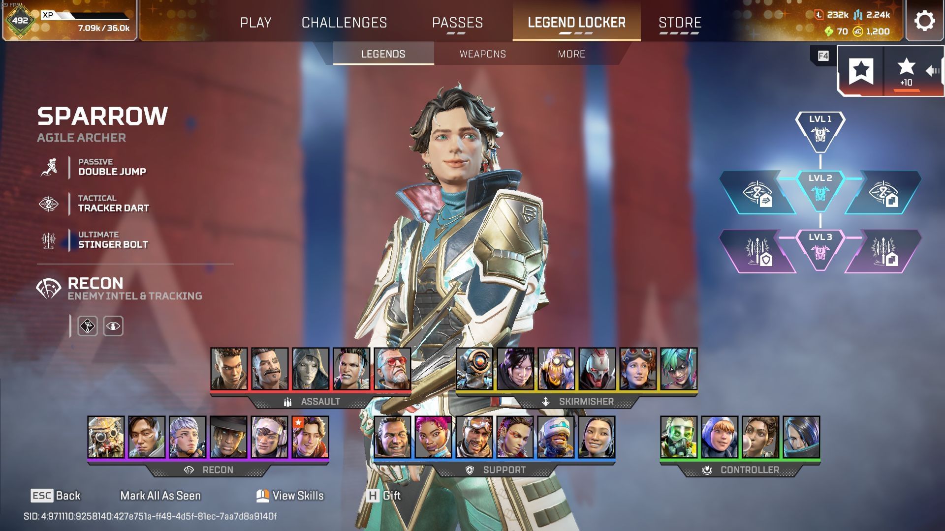 Sparrow in Legend Locker (Image via EA)