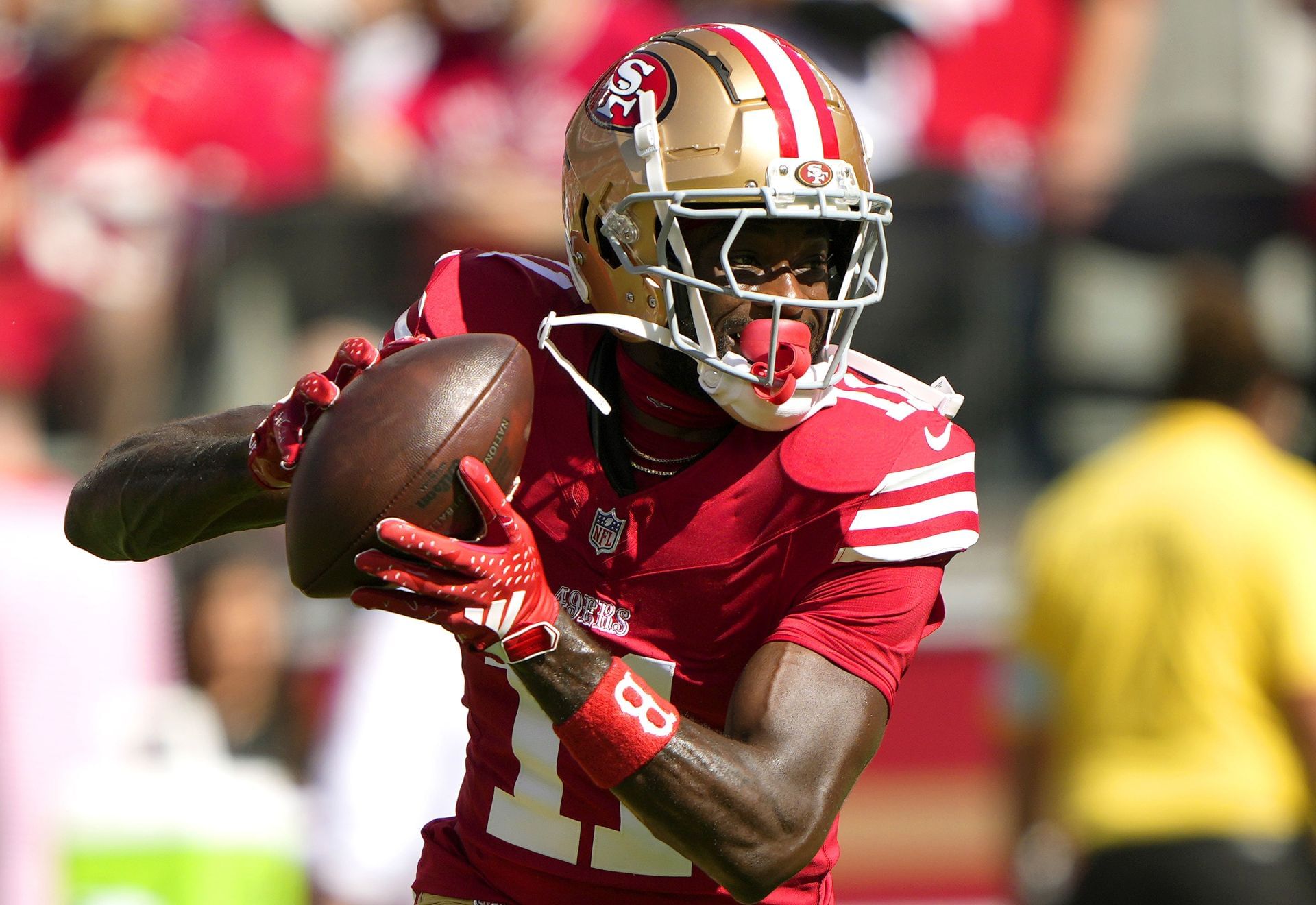 Brandon Aiyuk at Kansas City Chiefs v San Francisco 49ers - Source: Getty