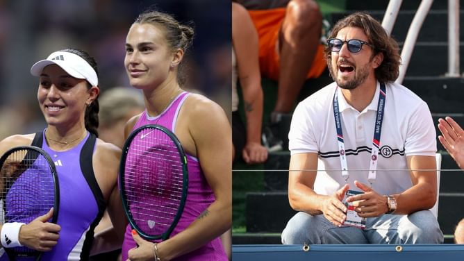 Aryna Sabalenka's boyfriend Georgios adorably hypes up Belarusian after she beats Jessica Pegula to reach US Open final