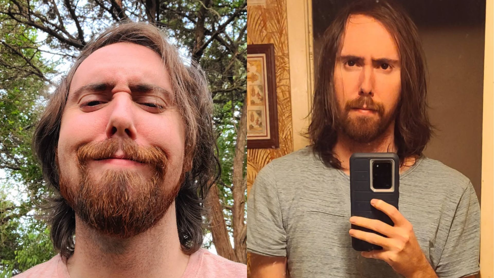 A subreddit targeted at Asmongold has been suspended (Images via @asmongold/Instagram)   