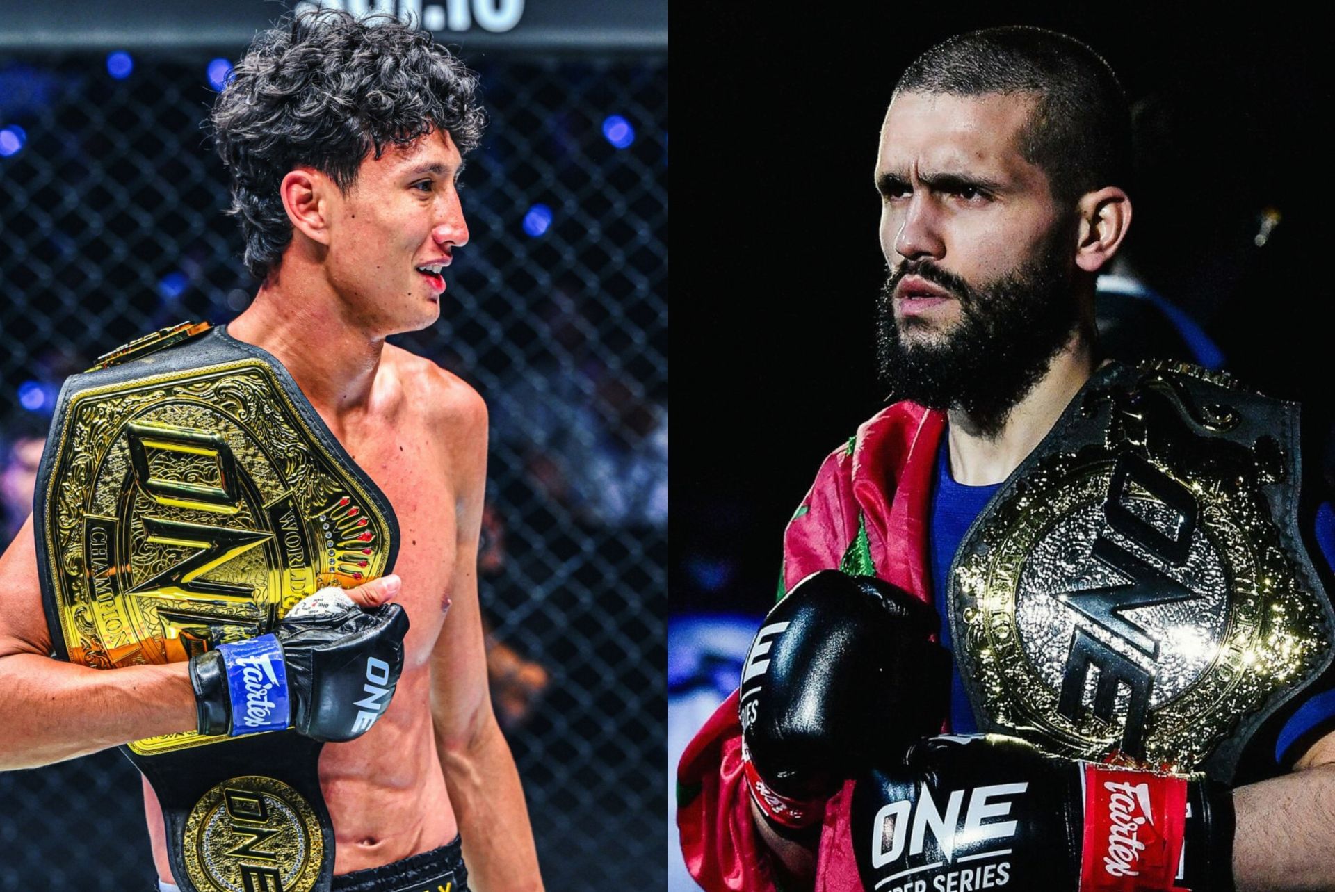 Nabil Anane (left) meets Ilias Ennahachi in kickboxing action at ONE Friday Fights 126. [Images: ONE Championship]