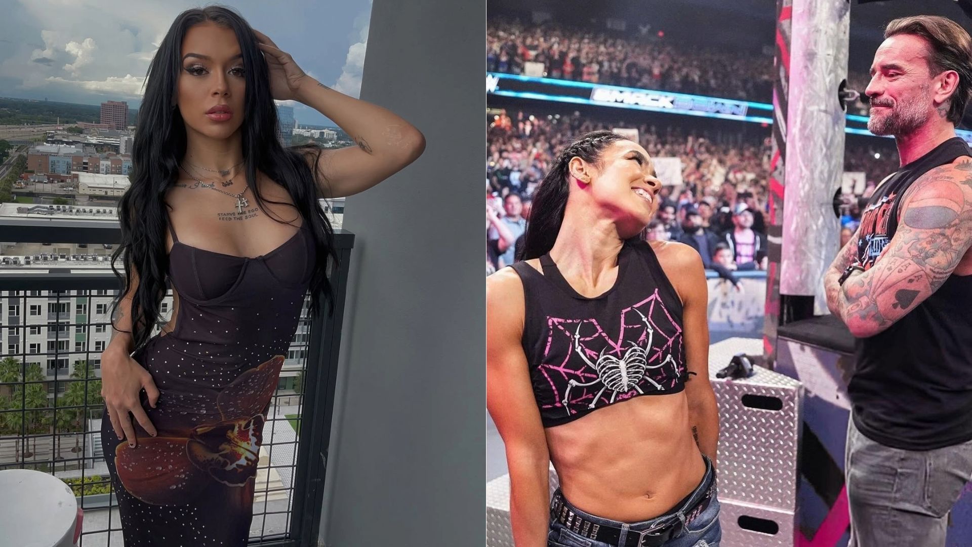 Cora Jade sends a message to AJ Lee (Pictures credits: Stars