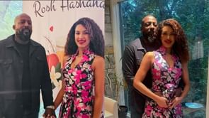 Vladimir Guerrero's girlfriend Roxeannie Rodriguez turns up glamor in a floral-printed midi dress, celebrating Rosh Hashanah with family
