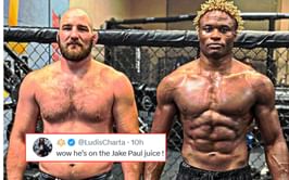 "Wow he’s on the Jake Paul juice," "Sean is jealous lol" - Fans react as Sean Strickland claims Ateba Gautier’s shredded physique was photoshopped