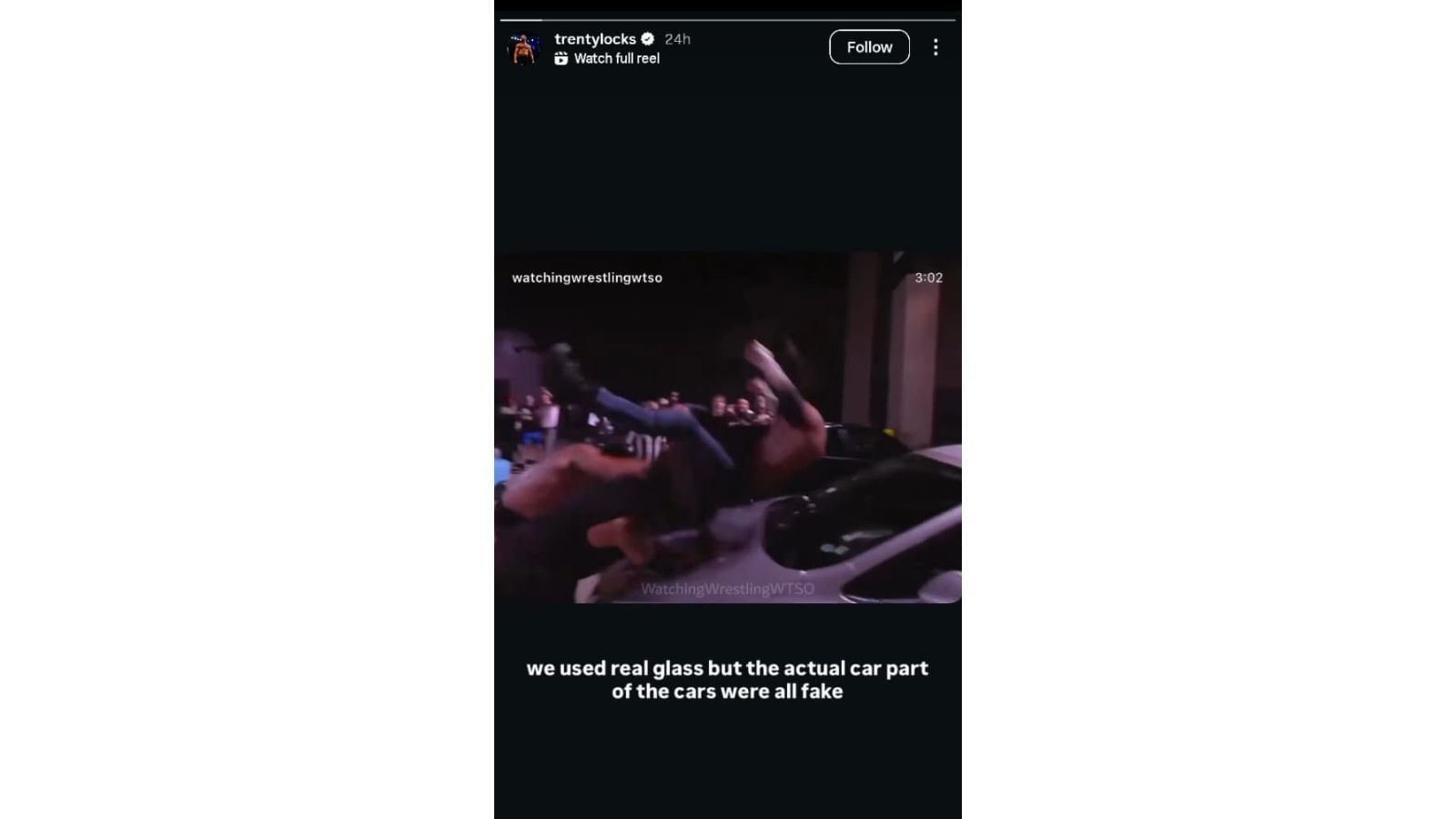 Trent Beretta&#039;s Instagram story [Image via Beretta&#039;s Instagram]