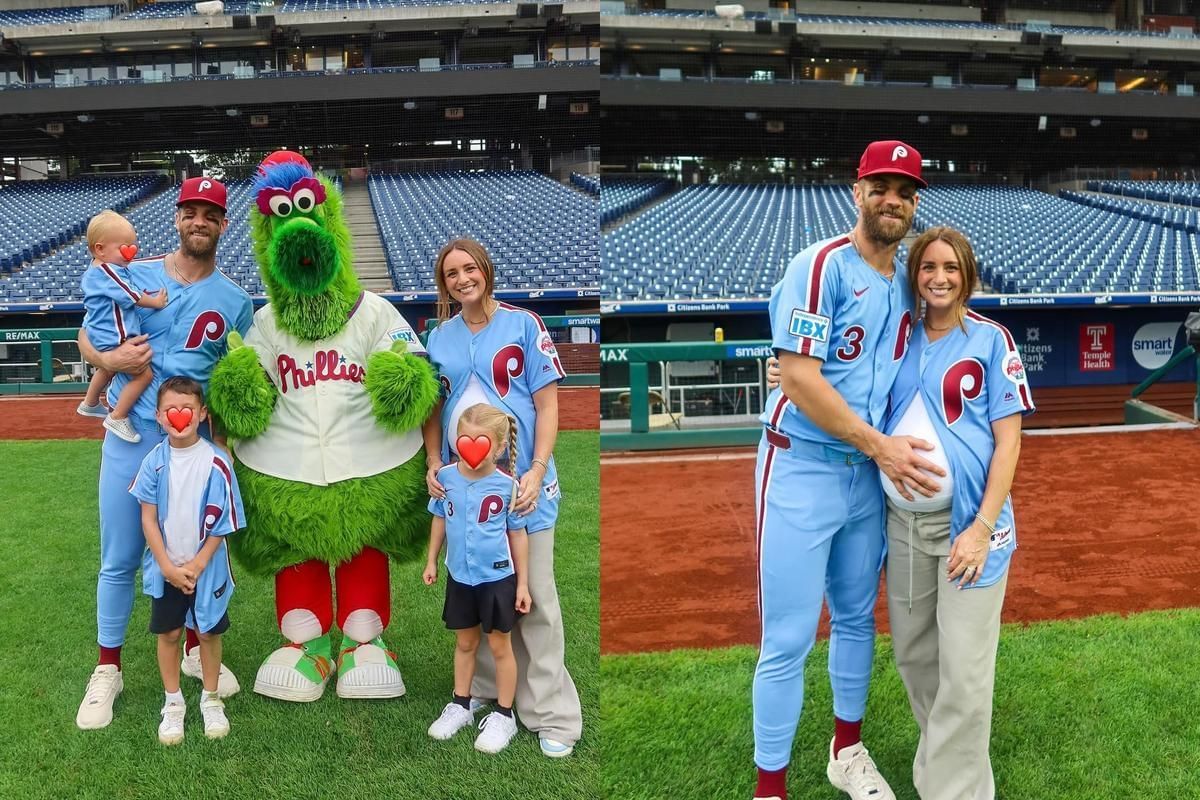 Bryce Haper with his family.(Via Instagram)