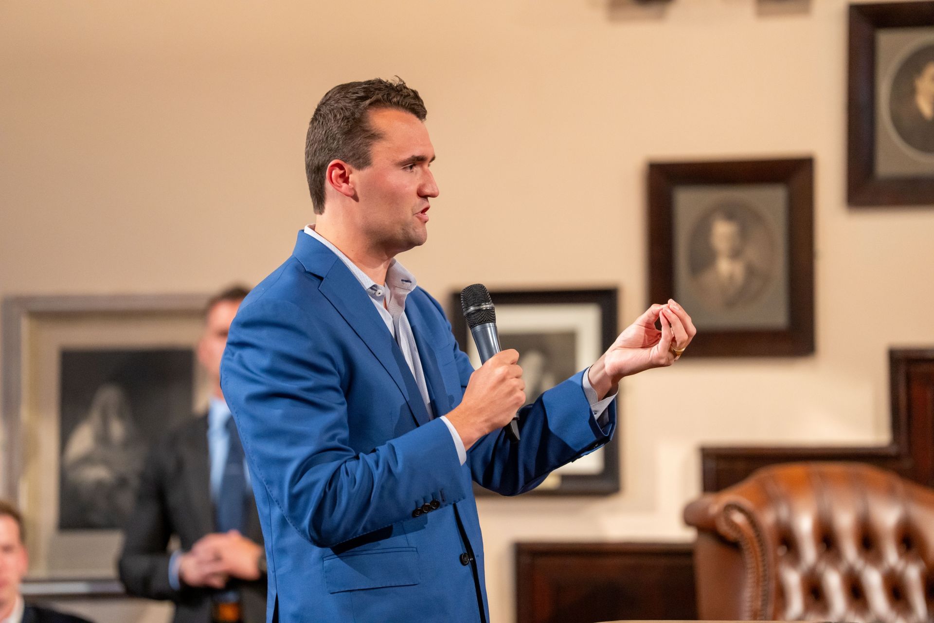 Charlie Kirk Speaks At The Cambridge Union - Source: Getty