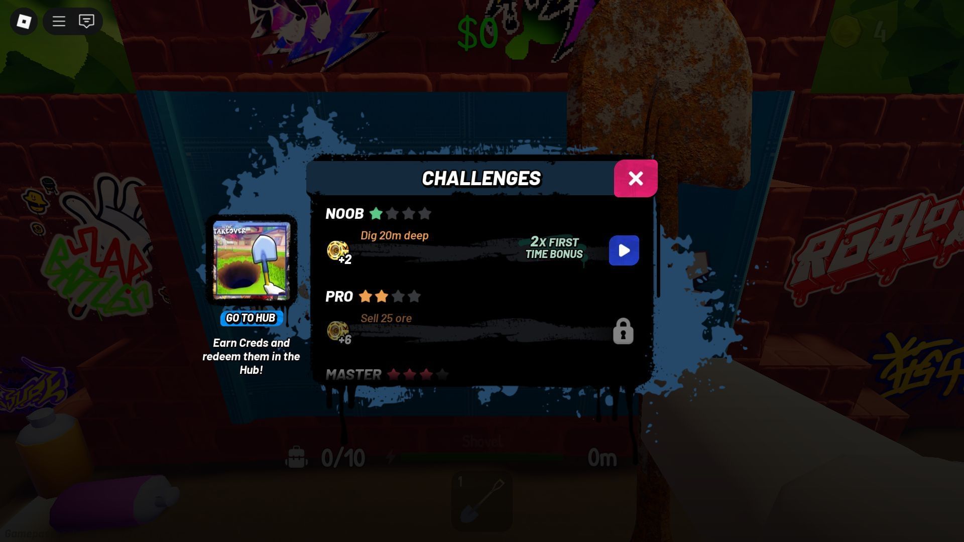 The Takeover challenges (Image via Roblox)