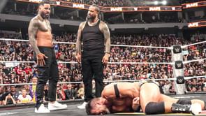 Jimmy Uso forced to break character after giving Paul Heyman a new name on RAW