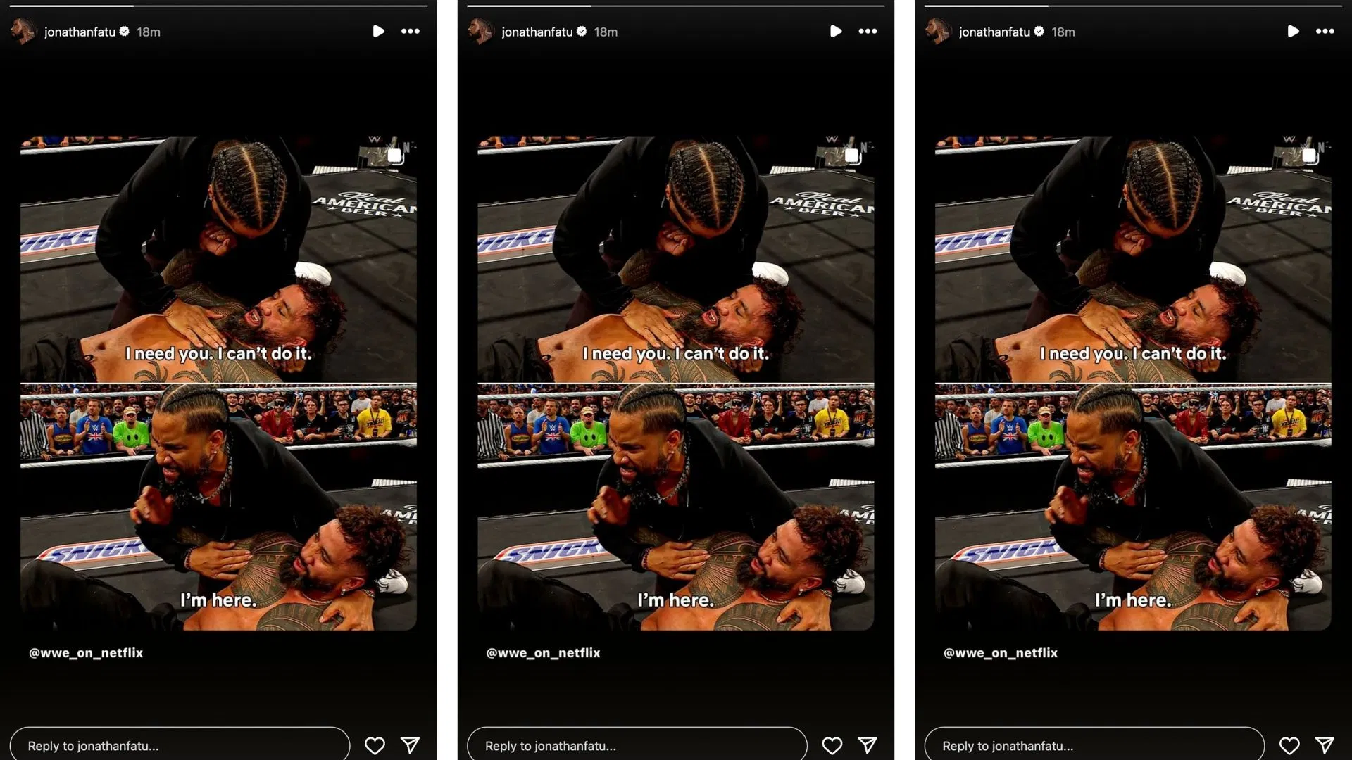 Uso broke his silence following RAW. [Image credit: Jimmy Uso on Instagram]