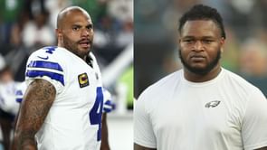 WATCH: Viral unseen video of Dak Prescott spitting on Eagles huddle moments before Jalen Carter's attack against Cowboys QB